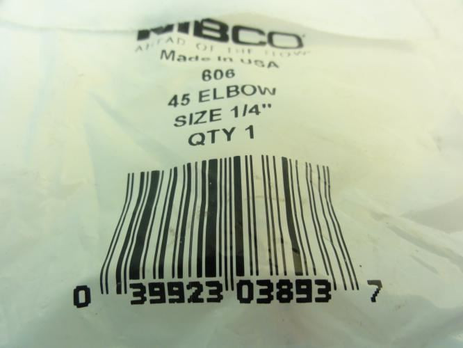 Nibco 606-1/4; Copper 45 Elbow; 1/4" Tube Size