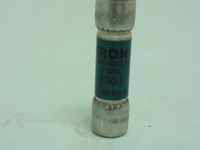 Bussmann FNQ-5; Fusetron Time Delay Fuse; 5A; 500VAC