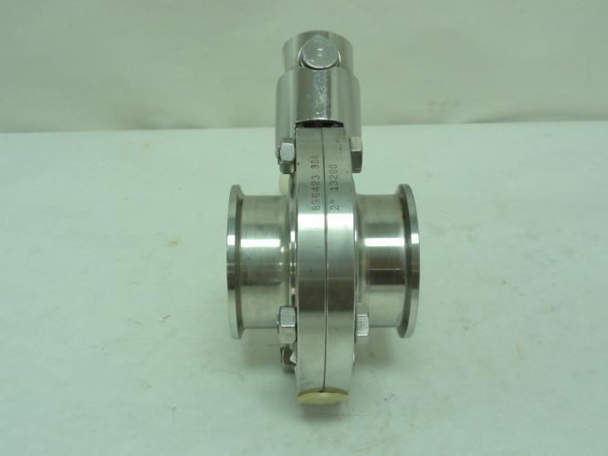 Flowtech 896423-304; Sanitary Butterfly Valve; SS-304; Size: 2"