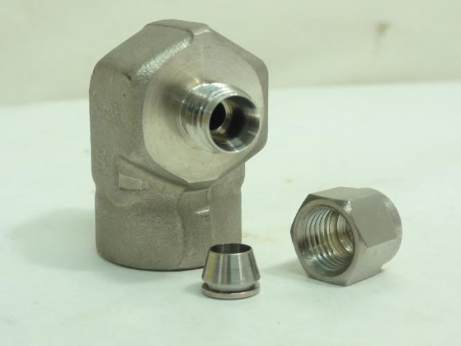 Swagelok SS-810-4-8; Air Elbow SS-316; 90Deg; 1/4" Tube;1/2 FNPT
