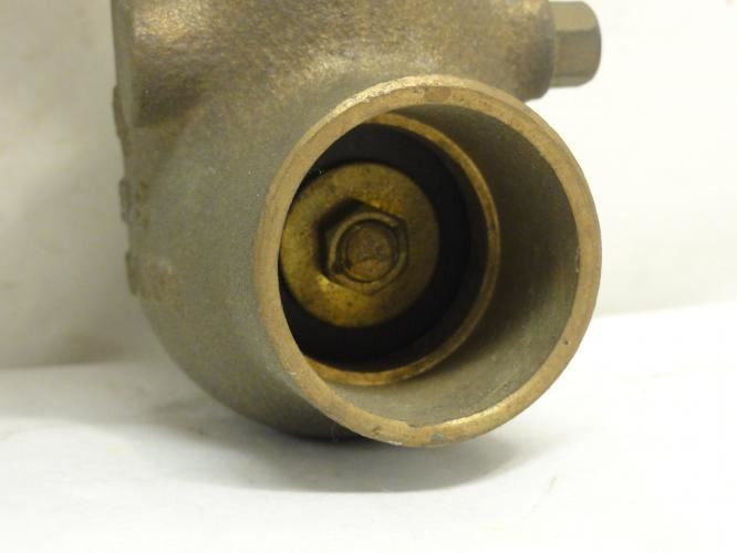 Stockham B-309C-1-1/4; Inline Check Valve 1-1/4"; Bronze; Solder