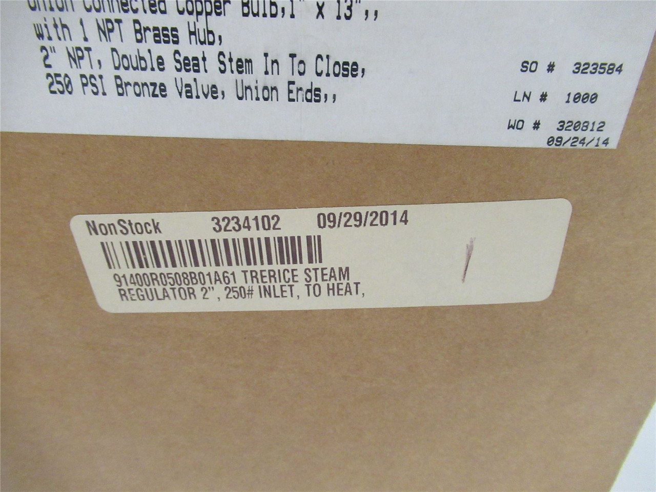Trerice  91400R0508B01A61; Temp Regulator 2" NPT 75/165F