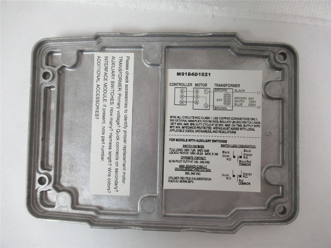 Honeywell M9184D1021; PROPORTIONAL MODUTROL IV 24VAC