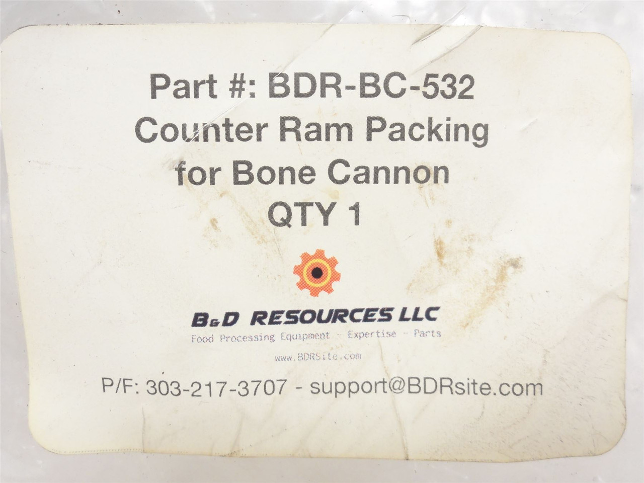 B and D Resources BDR-PS-532; Counter Ram Packing Kit