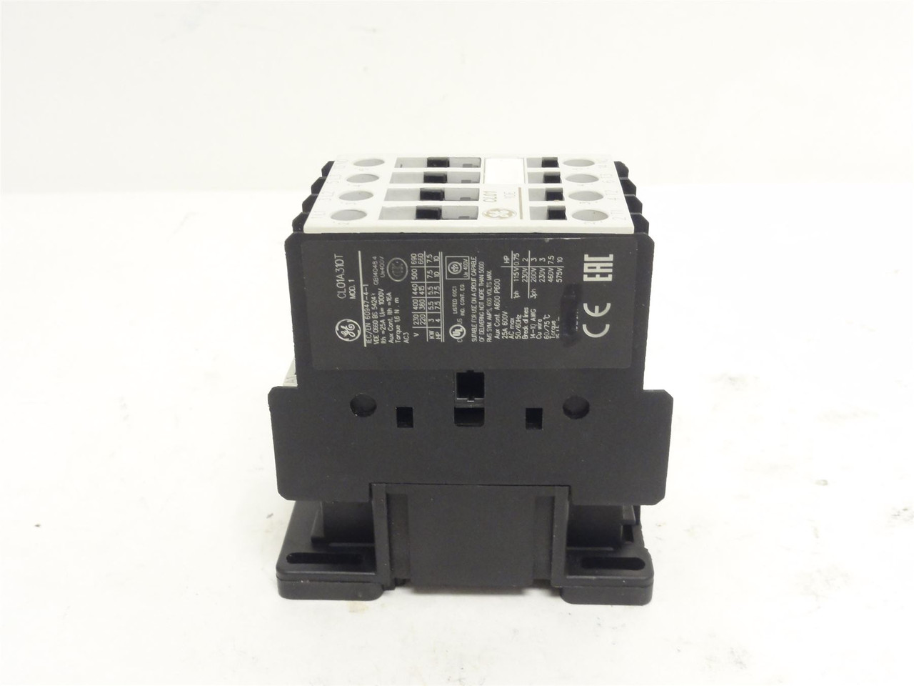 GE CL01A310T; Contactor; 25A; 600VAC; 3P; Coil: 24VAC