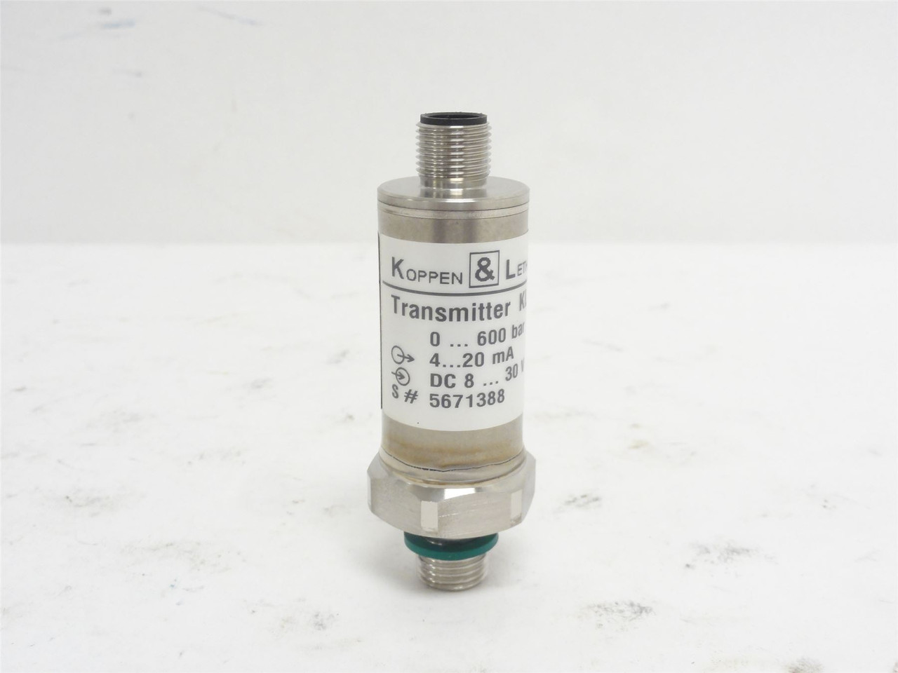 Koppen-Lethem KLPT-7121WH; Pressure Transmitter; SS; 600BAR