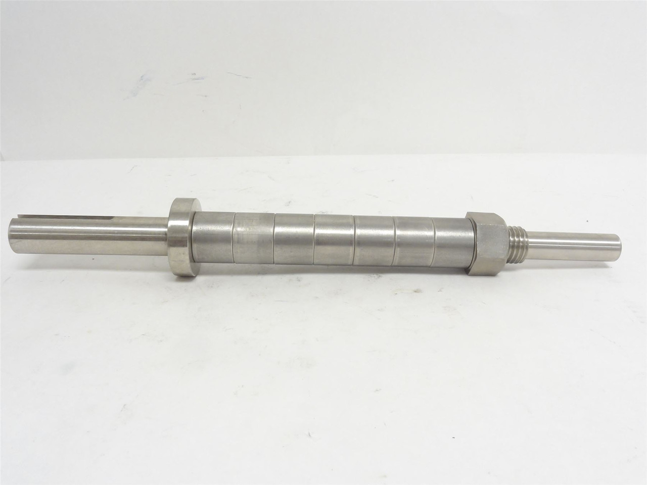 Norfolk IBM019BB; Liver Slasher Shaft W/Nut; SS; 15-1/2" Long