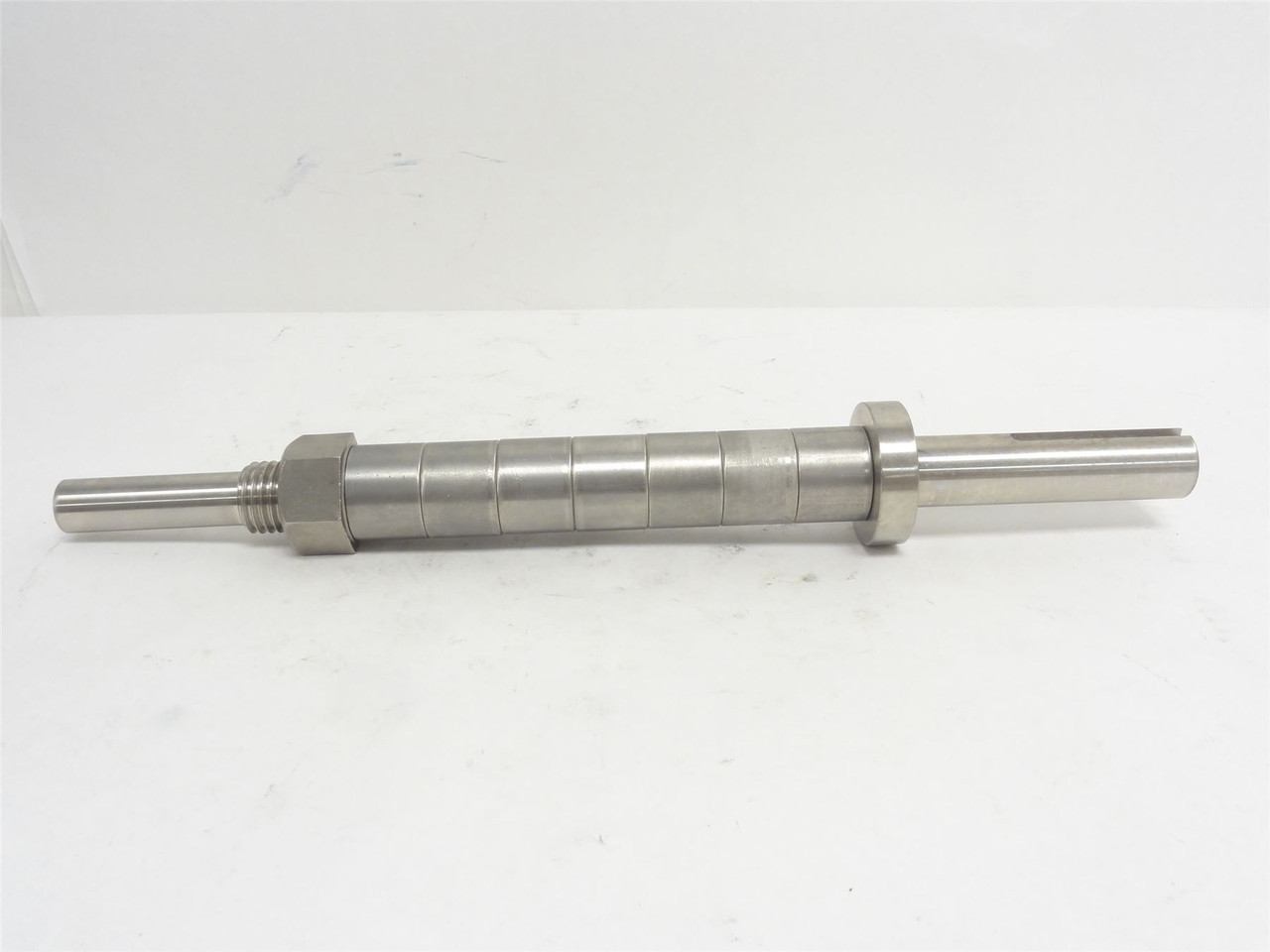 Norfolk IBM019BB; Liver Slasher Shaft W/Nut; SS; 15-1/2" Long
