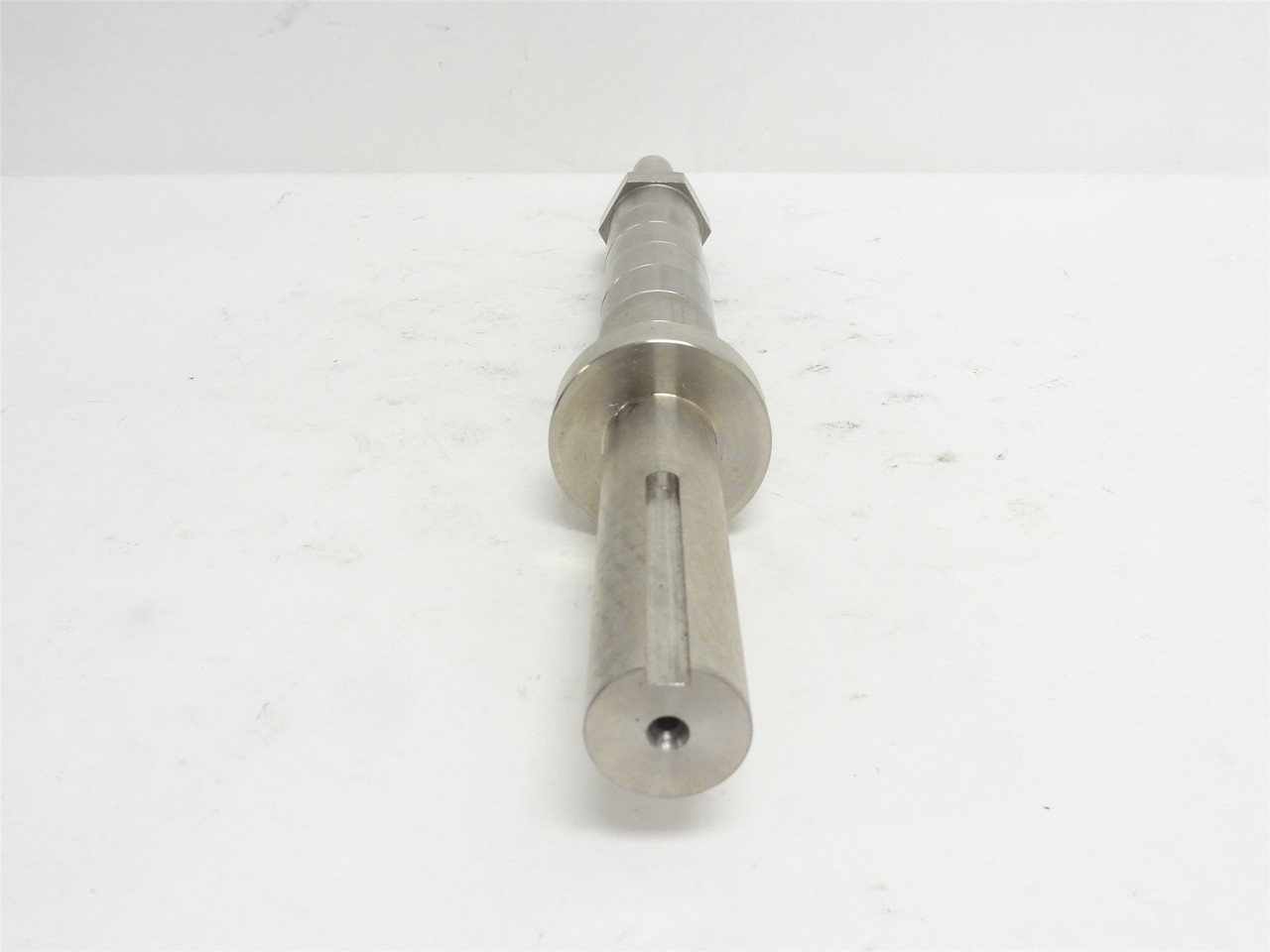 Norfolk IBM019BB; Liver Slasher Shaft W/Nut; SS; 15-1/2" Long