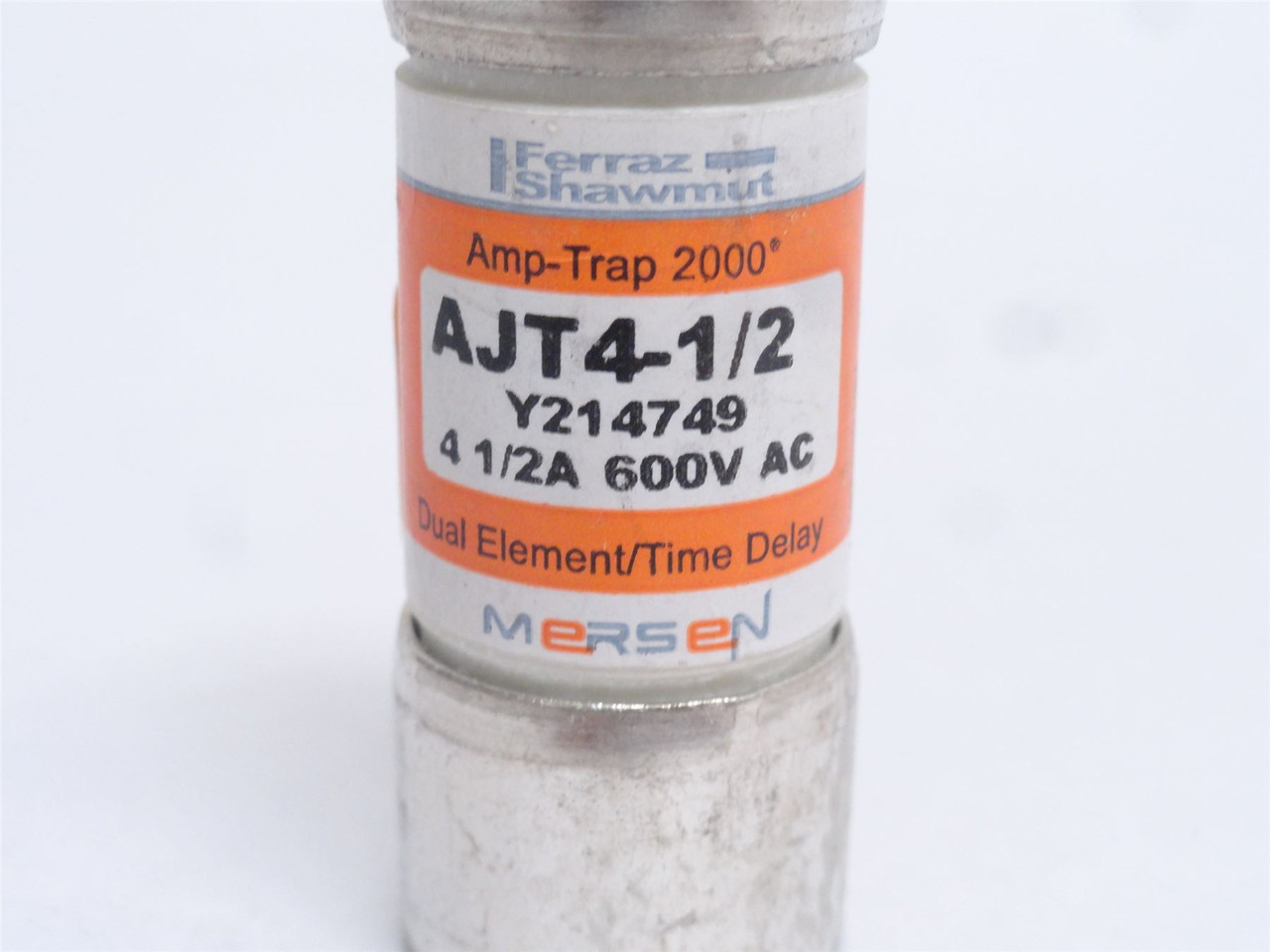 Ferraz-Shawmut AJT4-1/2; Time Delay Fuse 4-1/2A; 600VAC/500VDC