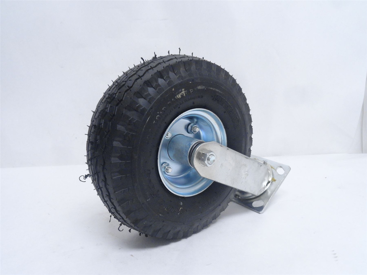 MFG- S-7110-PRB; Pneumatic Swivel Caster 10"; 4-Bolt
