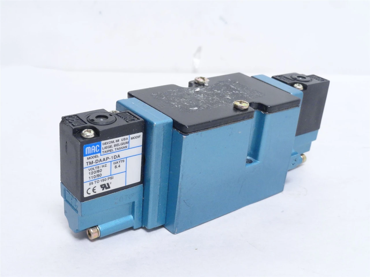 MAC 82A-BA-000-TM-DAAP-1DA; Solenoid Valve 0-150PSI 110/120VAC
