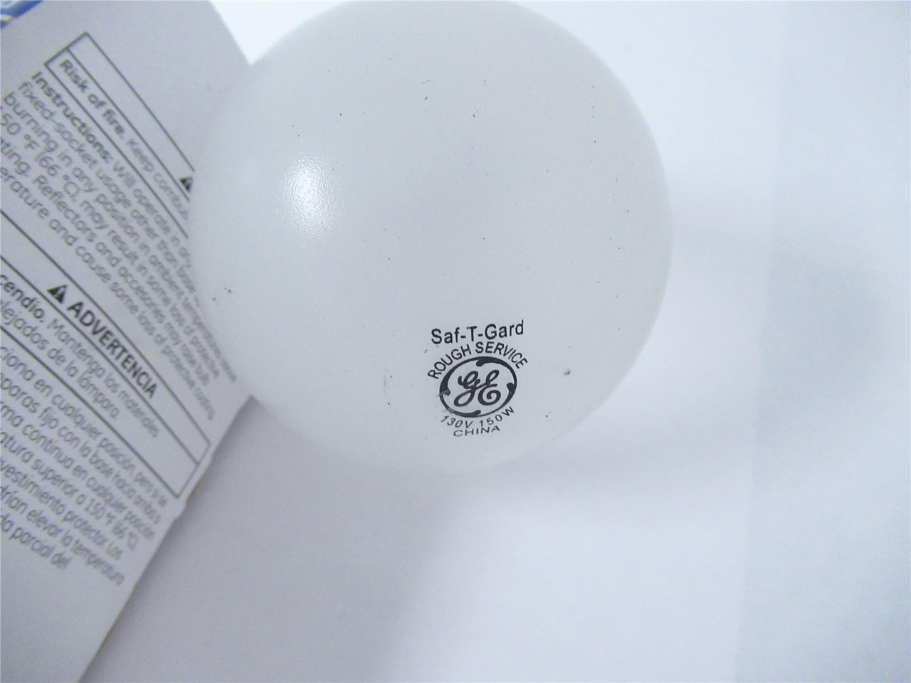 GE PS25; Light Bulb Saf-T-Gard 150W 130V Medium Base