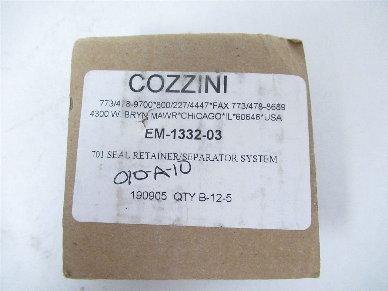 Cozzini Prime Edge EM-1332-03; SealRetainerSeparatorSystem701