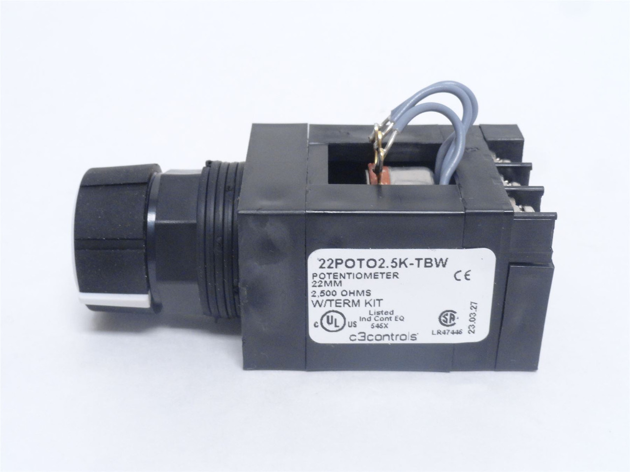 C3 Controls 22POTO2.5K-TBW; Potentiometer Term Kit; 2500 OHMS