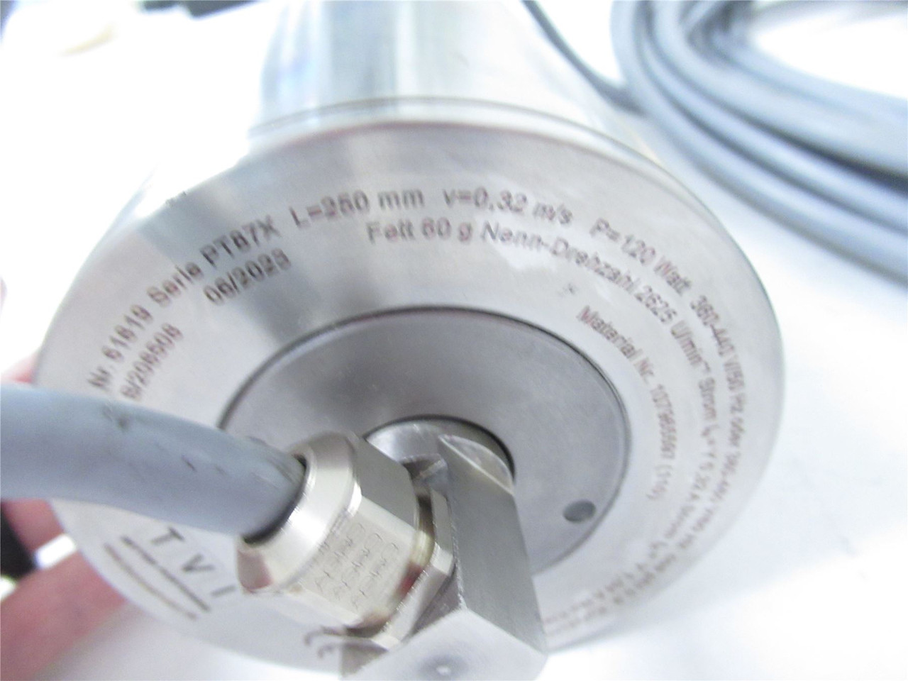 Procon TVI 107965597; Drum Motor 87mm x 250mmL 460VAC