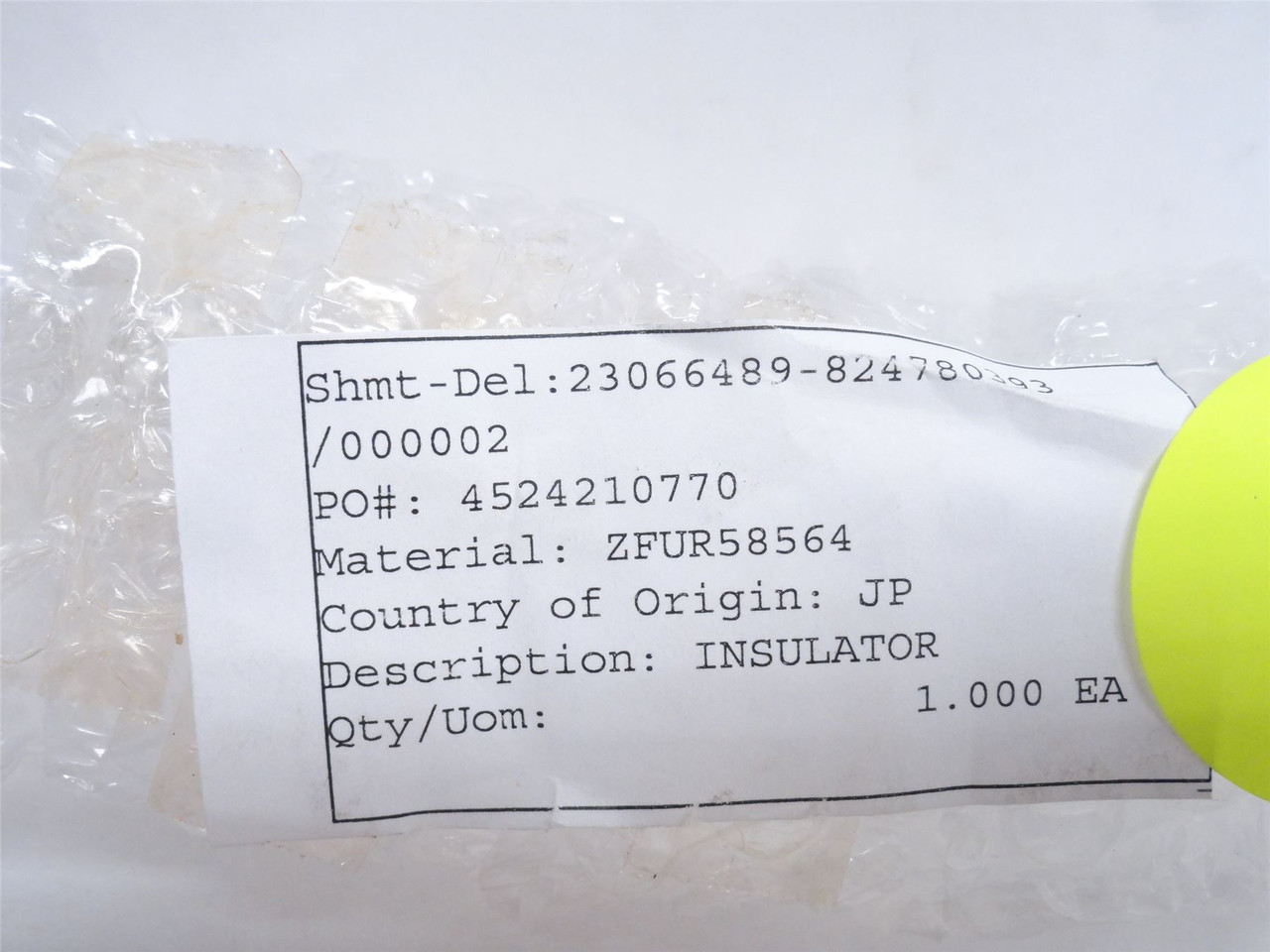 Cryovac ZFUR58564; Insulator Ring GC8600; 2-Piece; 15-3/4"ID