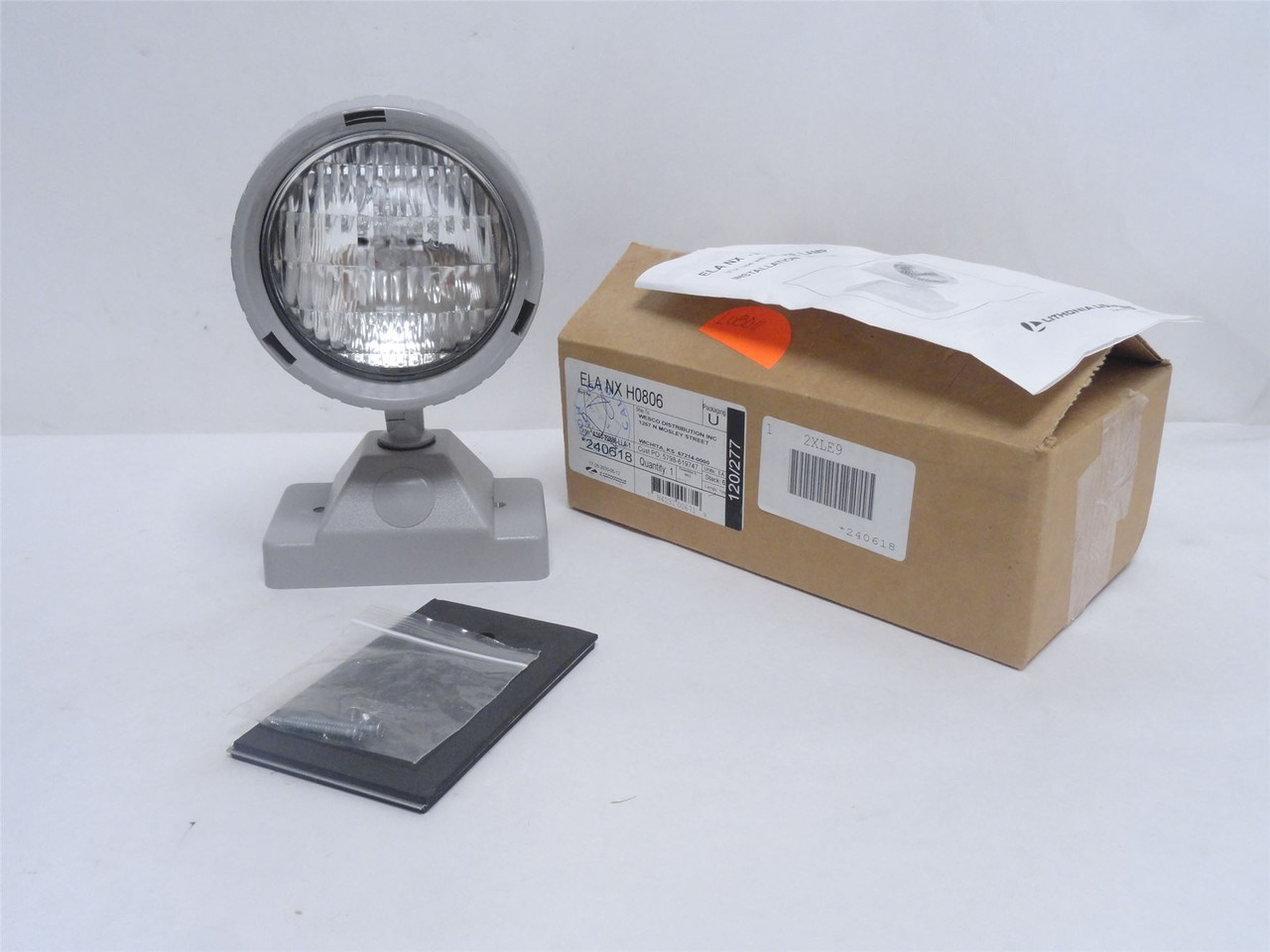 Lithonia ELANXH0806; Wet Location Remote Head; 1-Lamp; 6V; 8W
