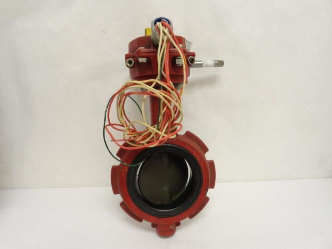 Grinnell WC-8282-3-FD; Butterfly Valve 4" WP 175psi; 5A; 125VAC