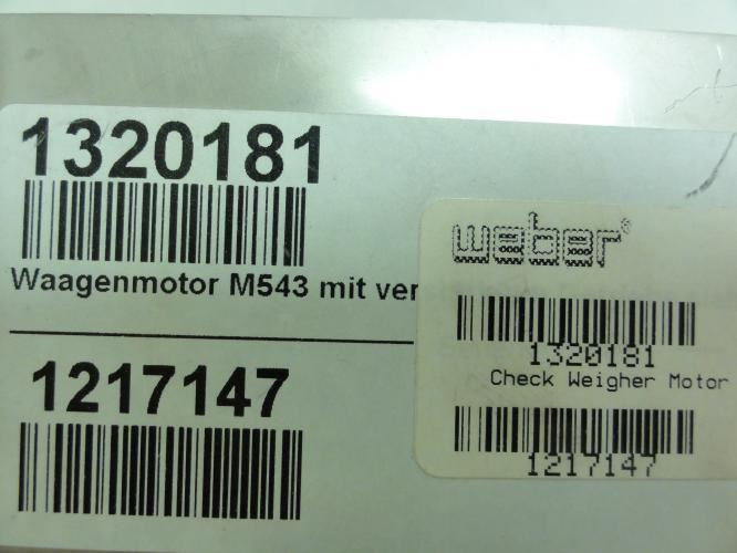 Weber 1320181; Check Weigher Motor