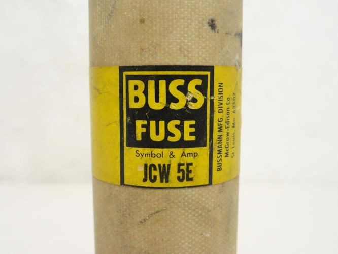 Bussmann JCW-5E; Medium Voltage Fuse 2.4 kVAC/4.8 kVAC; 5A