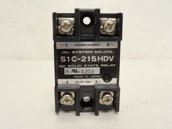 Jel System S1C-215HDV; Soild State Relay; 15A; 240VAC; 18-28VDC