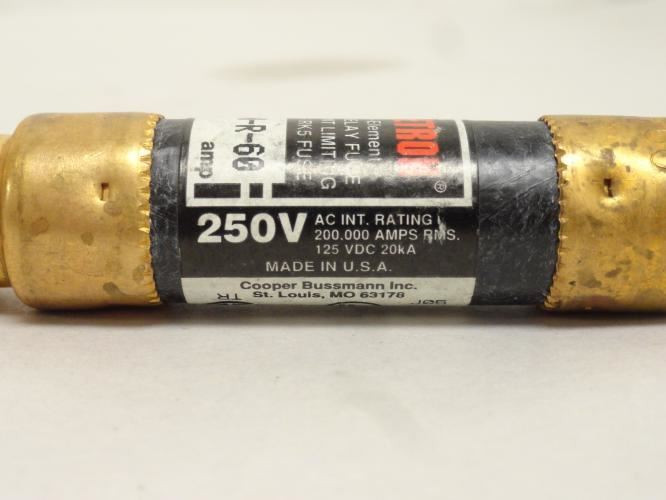 Fusetron FRN-R-60; Time Delay Fuse; 60A; 250VAC