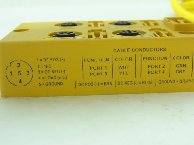 Turck VB 40-P7X5-10; Junction Box 4-Port; 15' Long