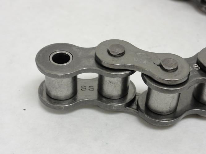Diamond XAP-1233-D-010; SS Riveted Roller Chain # 60; 10" Length