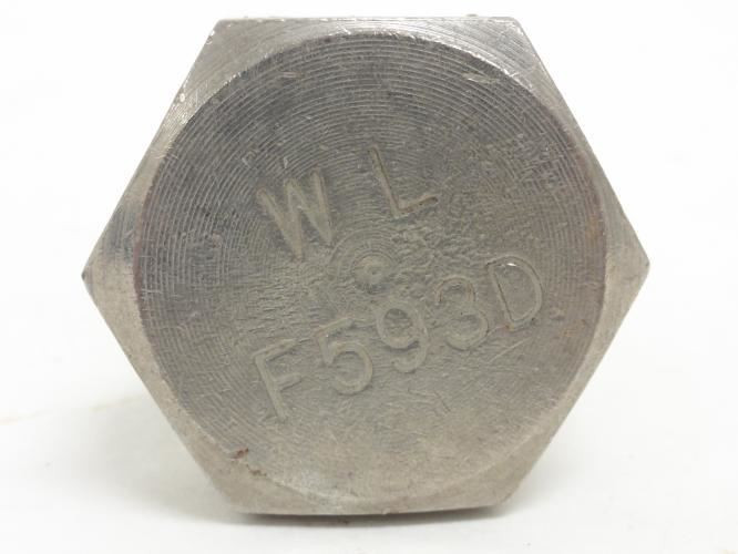 MFG- 4141-1593-00; Bolt SS; 1.125"-7 Thread; 42mm Hex Head
