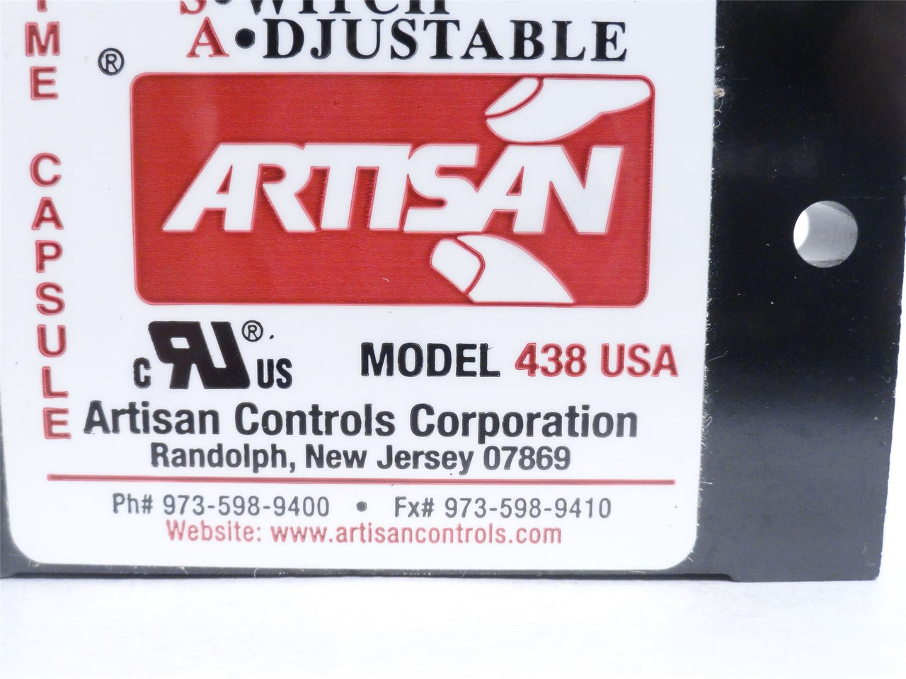 Artisan 438USA; Time Delay SSR; 1A; 19-288VDC; Delay-On-Make