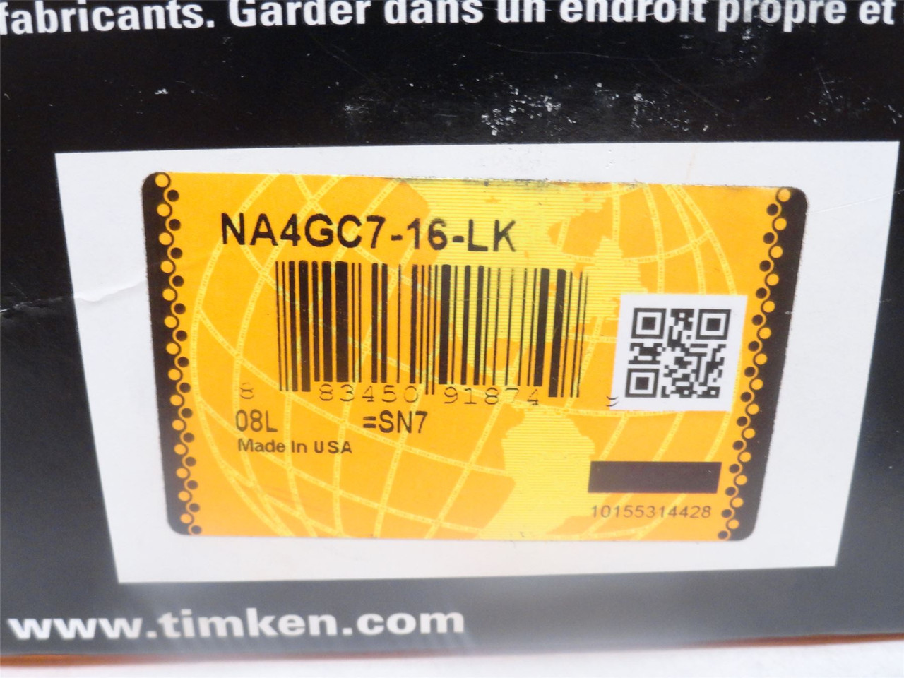 Timken NA4GC7-16-LK; Poly Flange Bearing; 1"ID; 4-Bolt