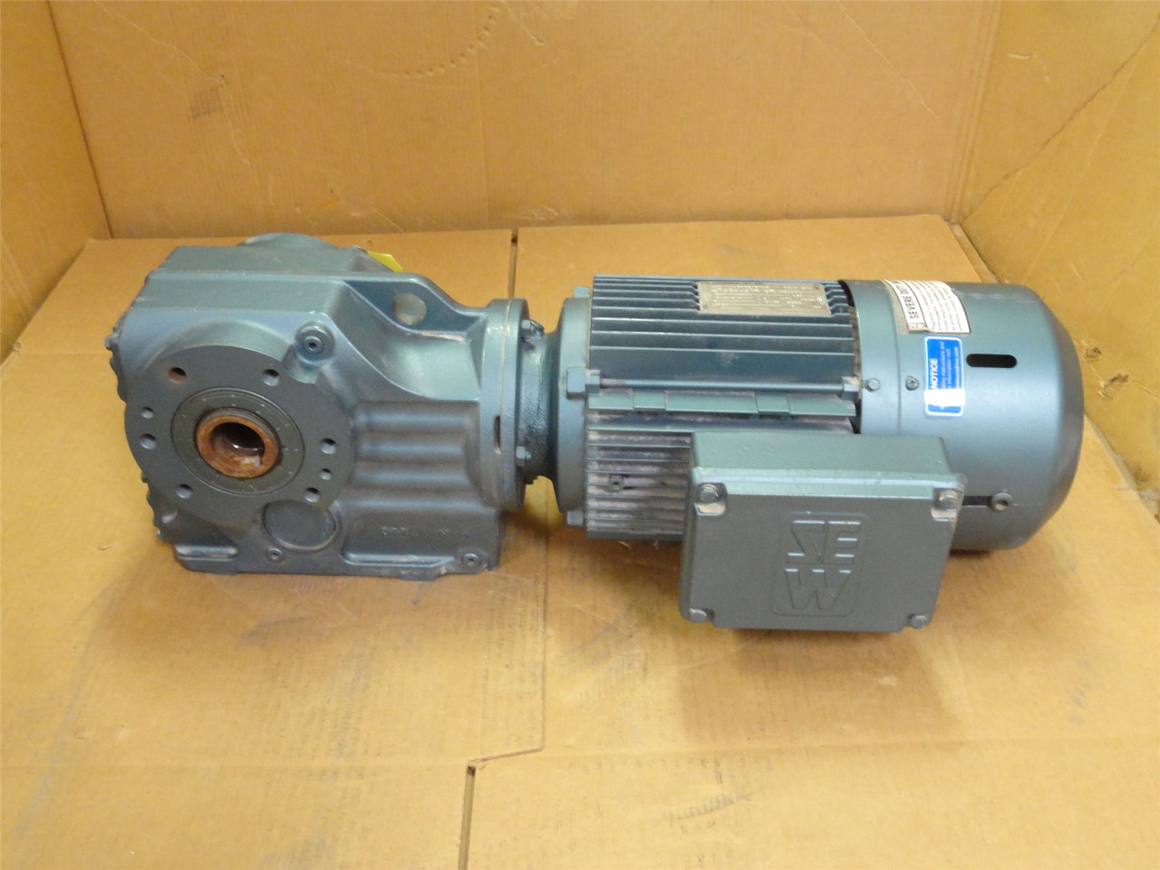 SEW KA67DT100LS4ES1S-K; AC Gearmotor 66:1 Ratio; 230/460V; 3PH