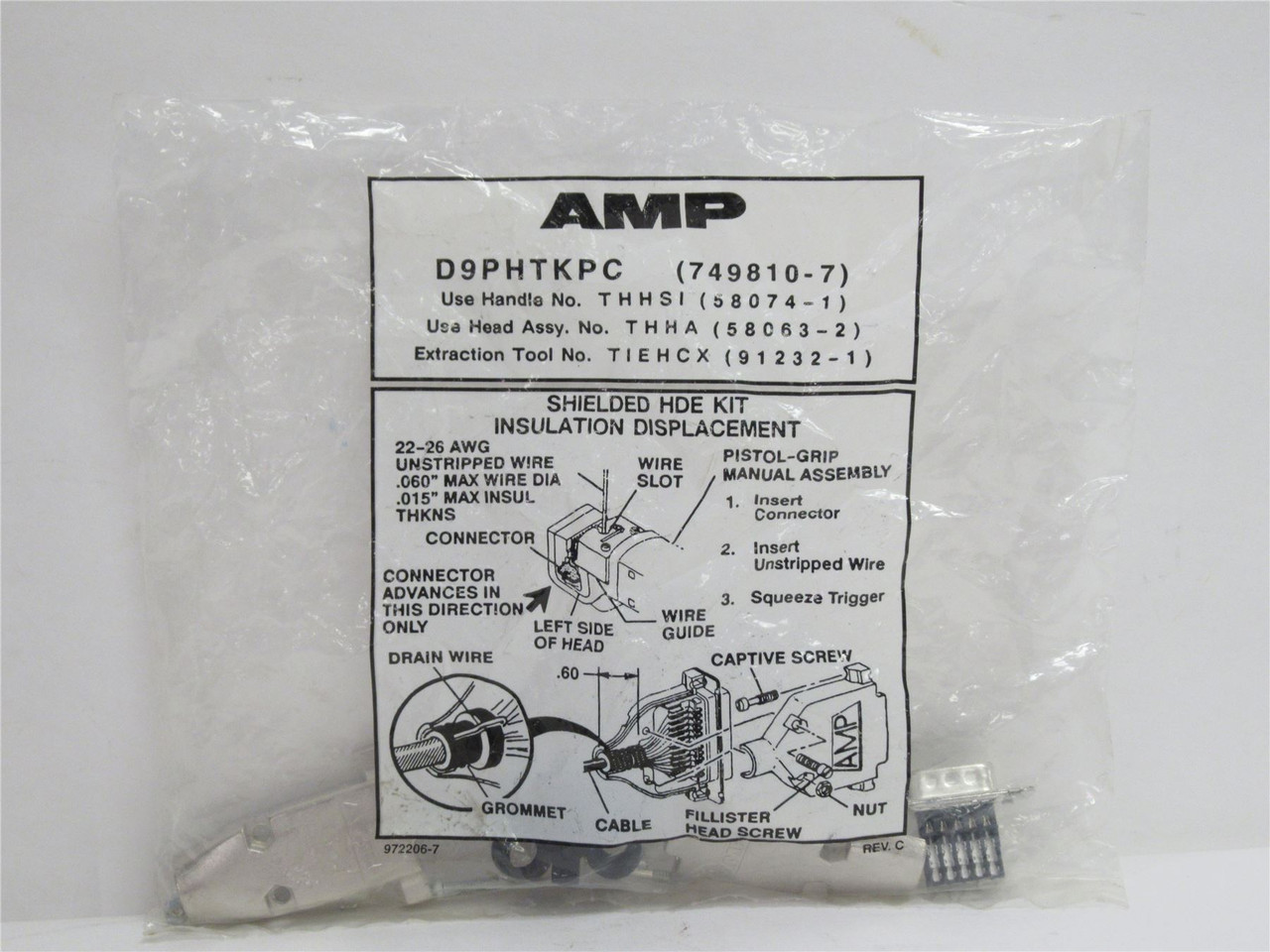 AMP 749810-7; Shielded HDE Kit D9PHTKPC