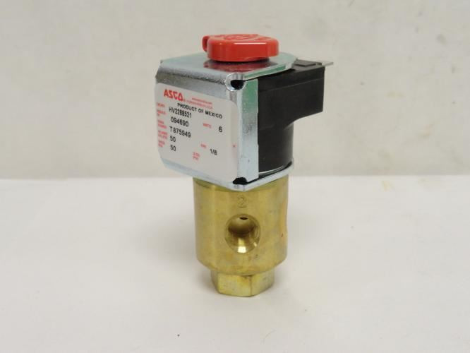Asco HV2288521; Solenoid Valve; 6W; 50PSI; 1/8 FNPT