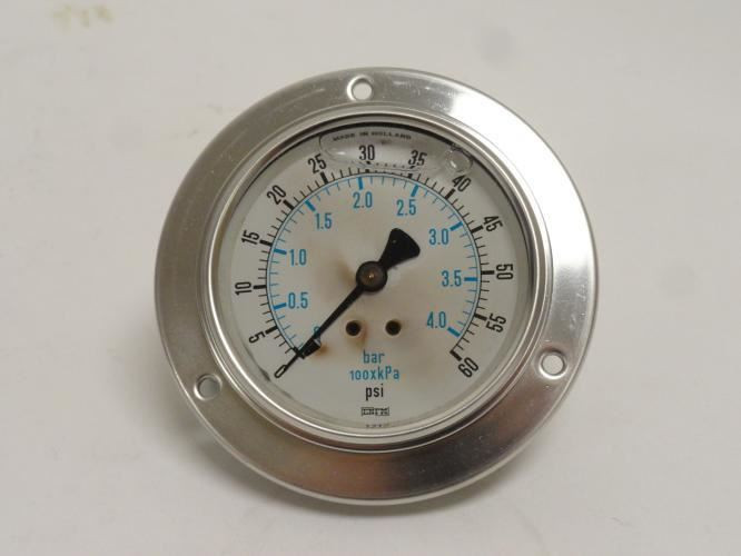 ENFM RV132D3N306KG; Liquid Filled Gauge; SS; 0~60psi; 1/4 MNPT