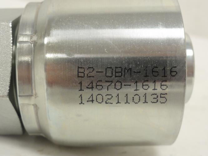 Goodyear B2-0BM-1616; Crimp Fitting; 3/4 BOSS x 3/4" Hose