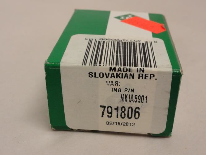 INA NKIA-5901; Needle Roller/Angular Contact Ball Bearing