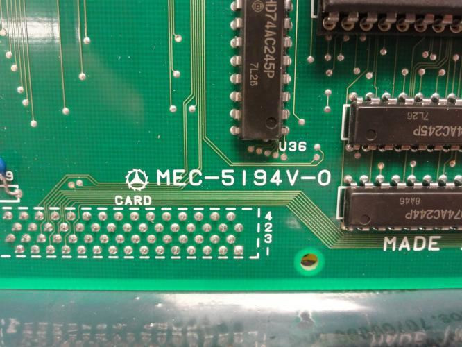 Sato MEC-5194V-0; Main Circuit/Service Board # RR1731100