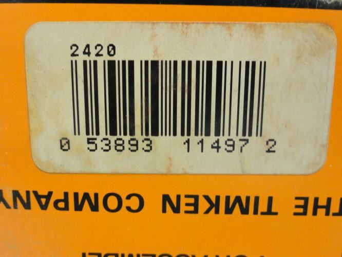 Timken 2420; Bearing Cup; 2-11/16" OD x 2-11/16" W
