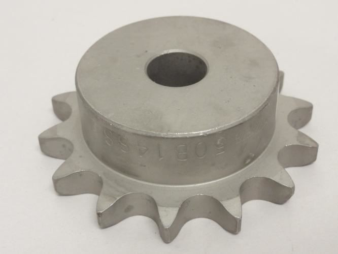Martin 50B14SS-5/8NK; Sprocket # 50; 14T; 5/8"ID; SS; NO KEYWAY