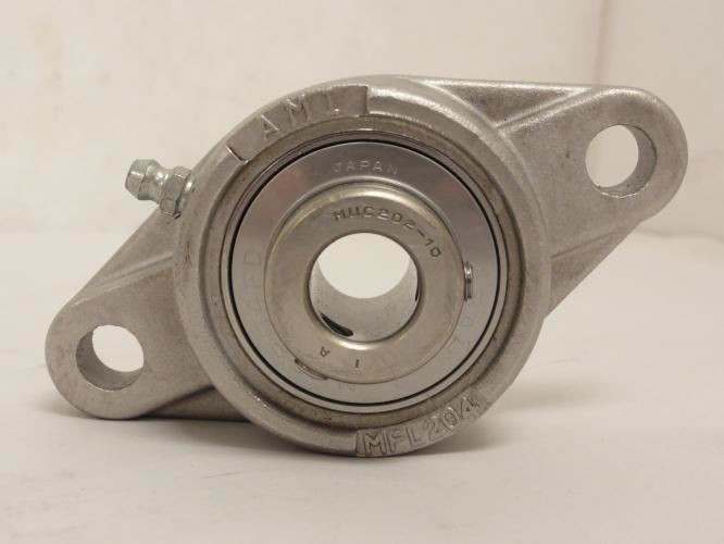 AMI MUCFL202-10; Flange Bearing; SS; 5/8"ID; 2-Bolt