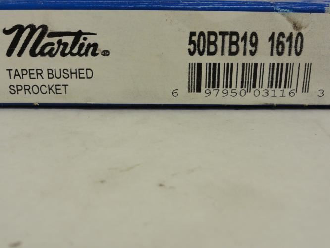 Martin 50BTB19-1610; Bushed Sprocket # 50; 19Teeth