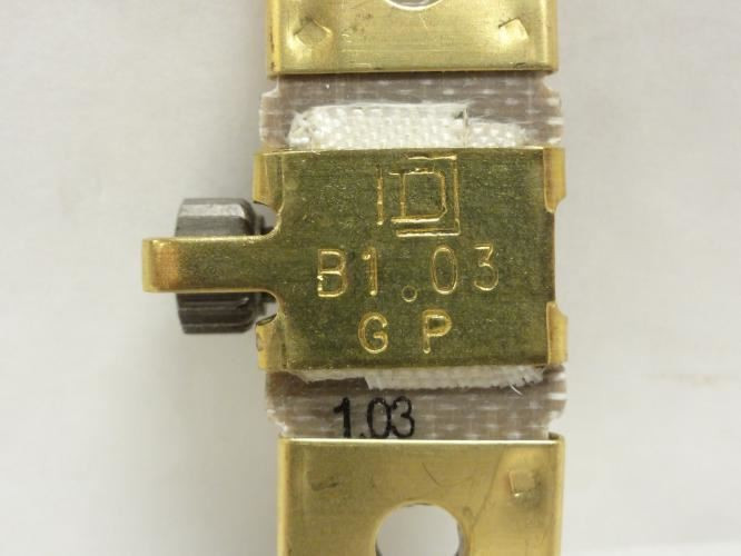 Square D B1.03; Overload Thermal Unit; 0.72-0.88A