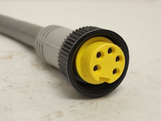 Woodhead 1300062057; Cordset # 61401GRY; 5-Pin; 12' Long