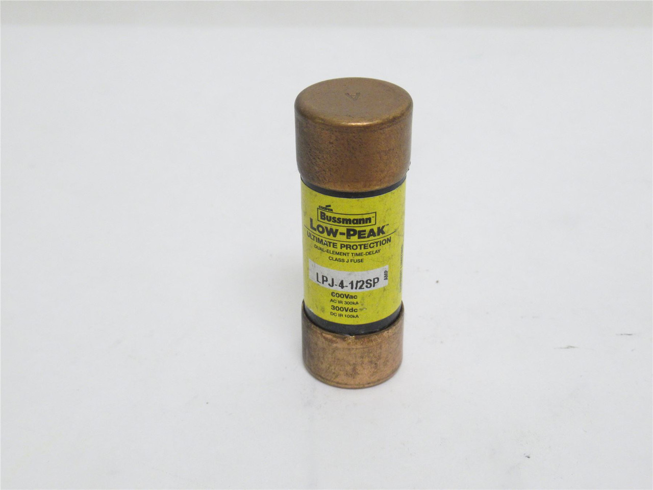 Bussmann LPJ-4-1/2SP; Time-Delay Fuse; 4.5A; 600VAC/300VDC