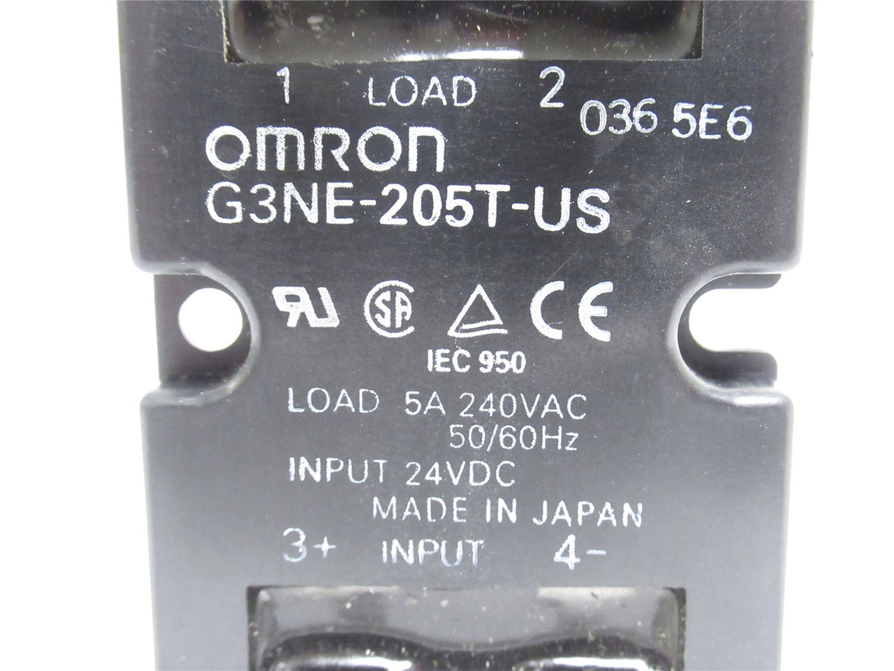Omron G3NE-205T-US; Solid State Relay W/Heat Sink 20-28VDC