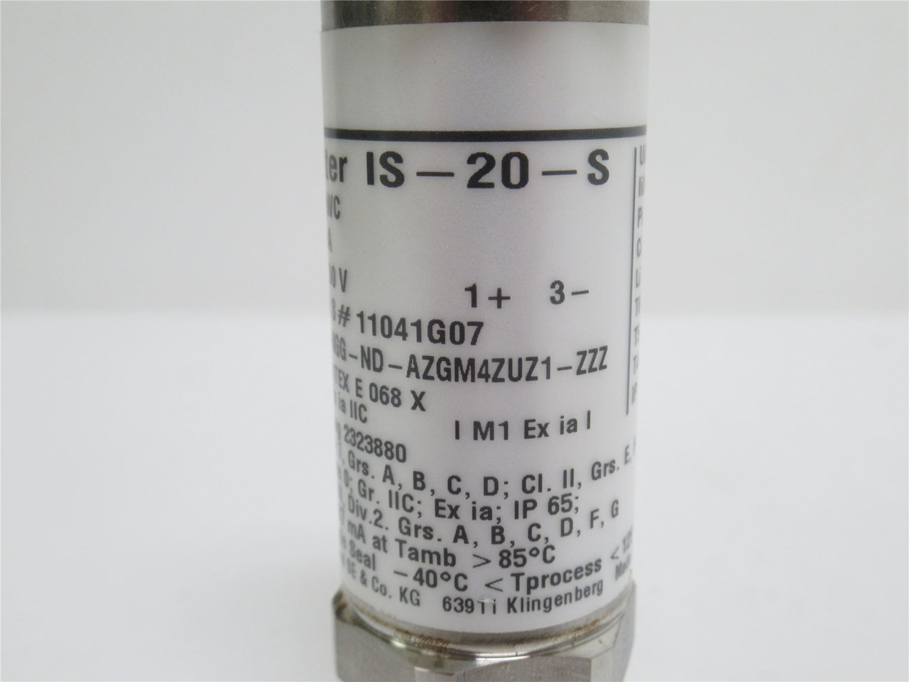 Wika IS-20-S-NGG-ND-AZGM4ZUZ1-ZZZ; Pressure Transmitter; 20mA
