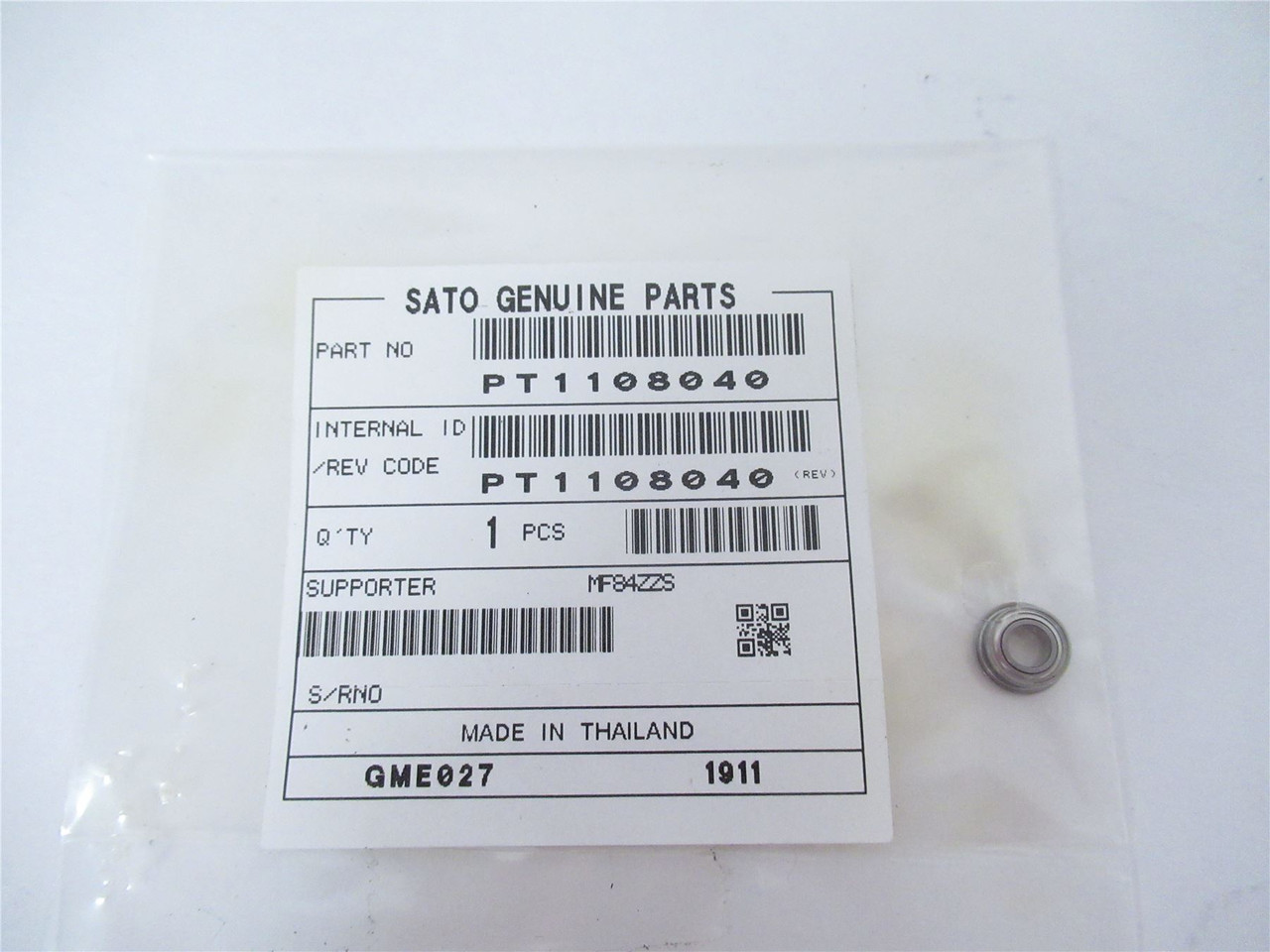 Sato PT1108040; Lot-2 Ball Bearing