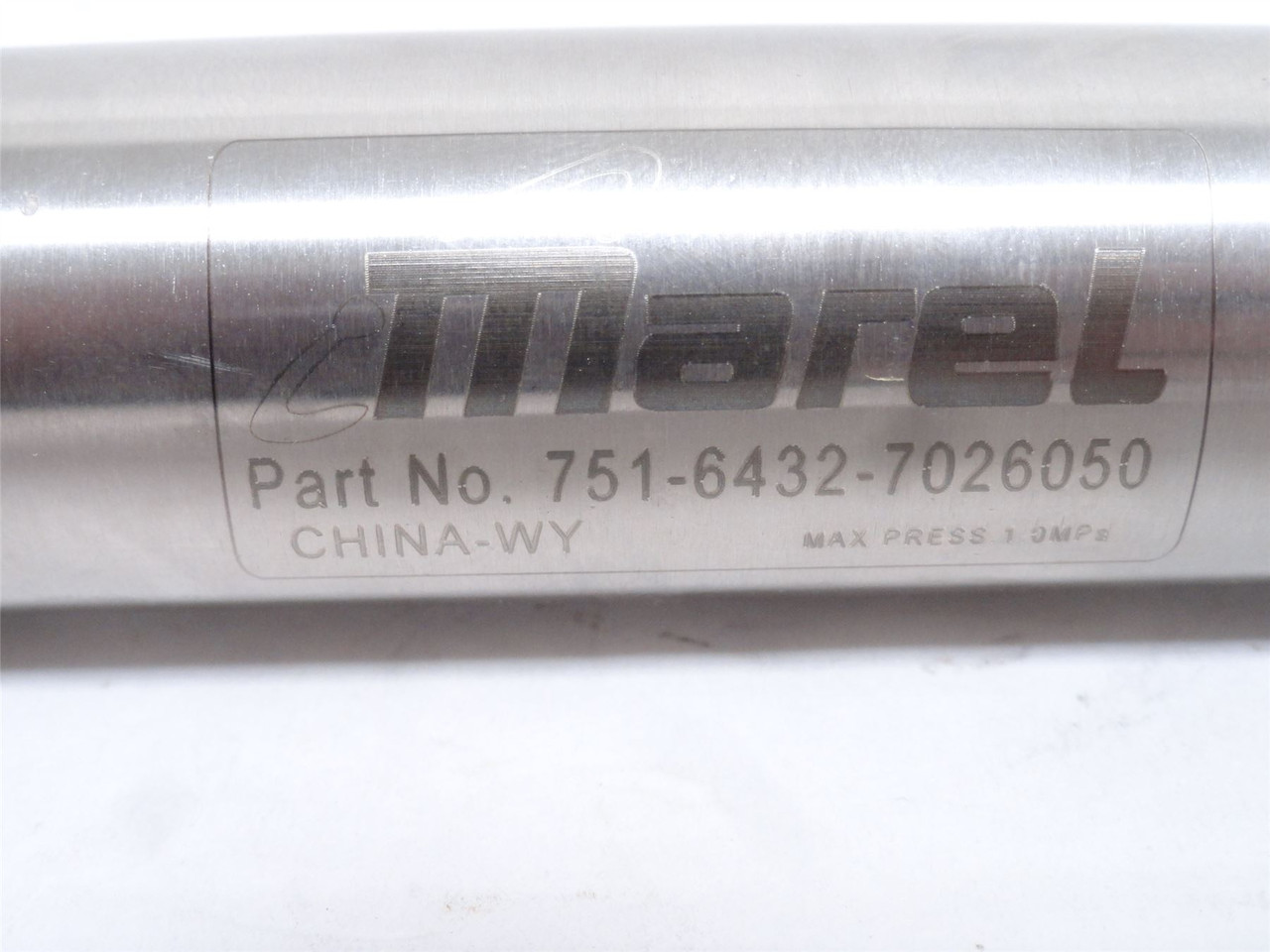 Marel 751-6432-8026050; Buffer Cylinder; SS; 1"ID x 2" Stroke